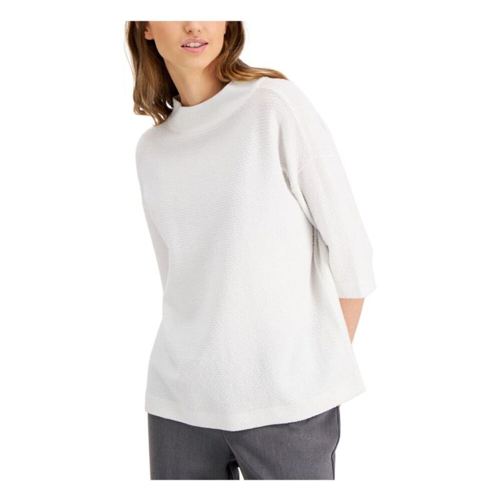 ALFANI Womens Glitter Elbow Top - Picture 3 of 4